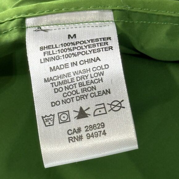 Stussy Women's Quilted Jacket Vest Convertible Nylon Ranch Green Streetwear M - Picture 11 of 14